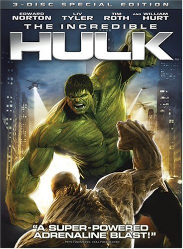 Incredible Hulk (2008)/Norton/Tyler/Hurt@Ws@Pg13/3 Dvd