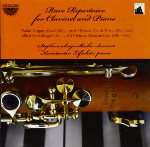 Manson/Tovey/Moeschinger/Bach/Rare Repertoire For Clarinet &