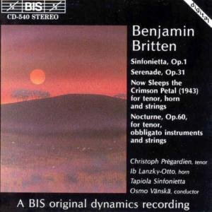 B. Britten/Sinfonietta/Serenade/Now Sleep@Tapiola Sinfonietta/Vanska*osm