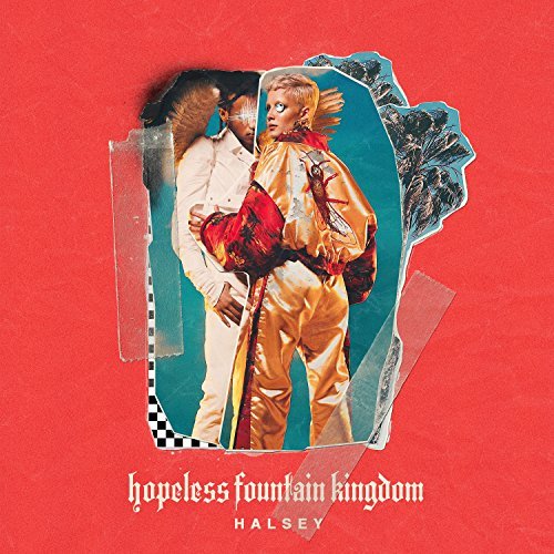 Halsey/Hopeless Fountain Kingdom@Clear wax w/heavy teal splatter