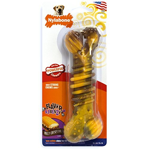 Nylabone - Puppy Chew Toy - Cheesesteak Flavored Bone