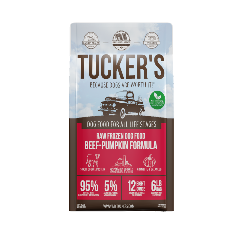 Tucker's Raw Frozen Beef-Pumpkin Formula for Dogs