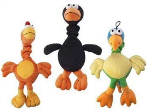 Plush Chirpies 14" Dog Toy-Assorted