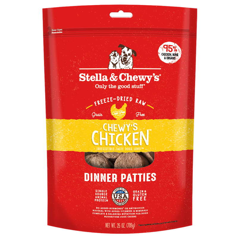 Stella & Chewy's Chewy's Chicken Freeze-Dried Dinner Patties for Dogs