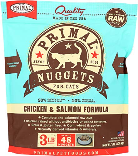 Primal Frozen Raw Nuggets for Cats, 3lb