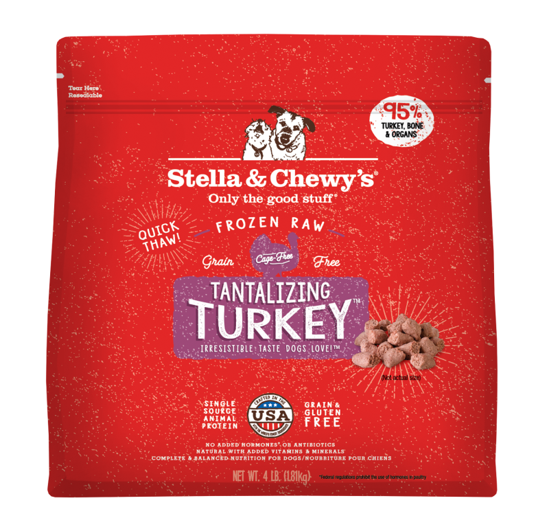 Stella & Chewy's Tantalizing Turkey Frozen Raw Dinner Morsels for Dogs