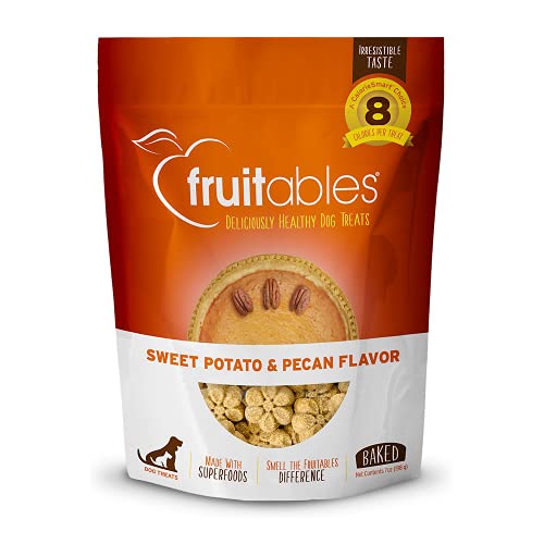Fruitables Dog Treats - Sweet Potato & Pecan Flavor Crunchy