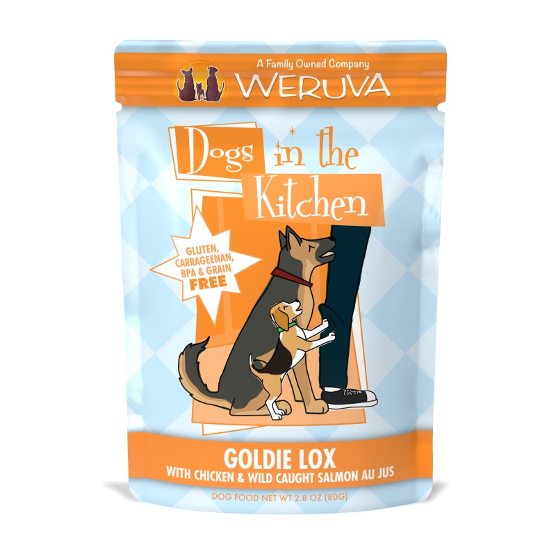 Weruva Dogs in the Kitchen Goldie Lox with Chicken & Wild Caught Salmon Au Jus for Dogs