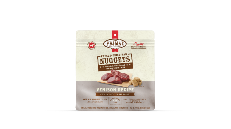 Primal Canine Freeze-Dried Nuggets Venison Recipe