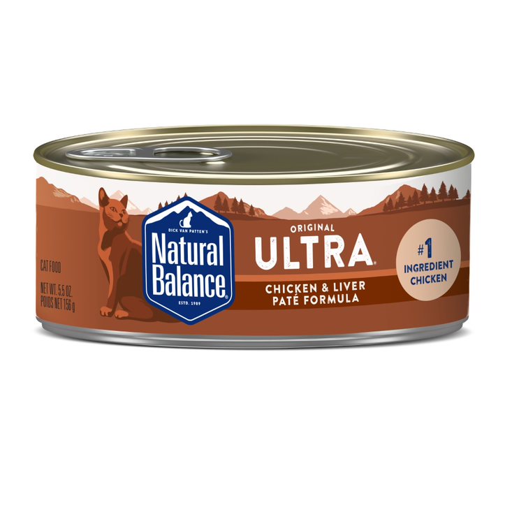 Natural Balance Ultra Premium Chicken & Liver Paté Canned Cat Formula