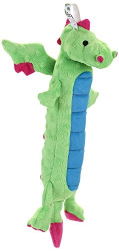 goDog® Dragons Skinny Dragon Dog Toy, Green