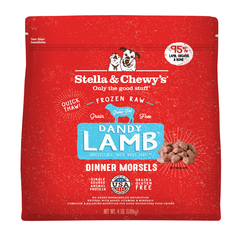 Stella & Chewy's Dandy Lamb Frozen Raw Dinner Morsels for Dogs