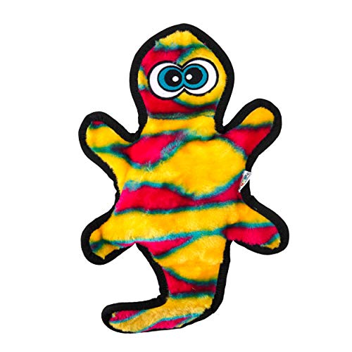 Outward Hound Invincibles Gecko Plush Dog Toy-Orange