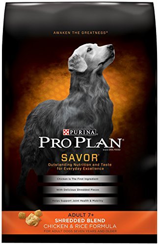 Purina Pro Plan-Senior Dry Dog Food Shredded Blend Chicken & Rice Formula With Probiotics