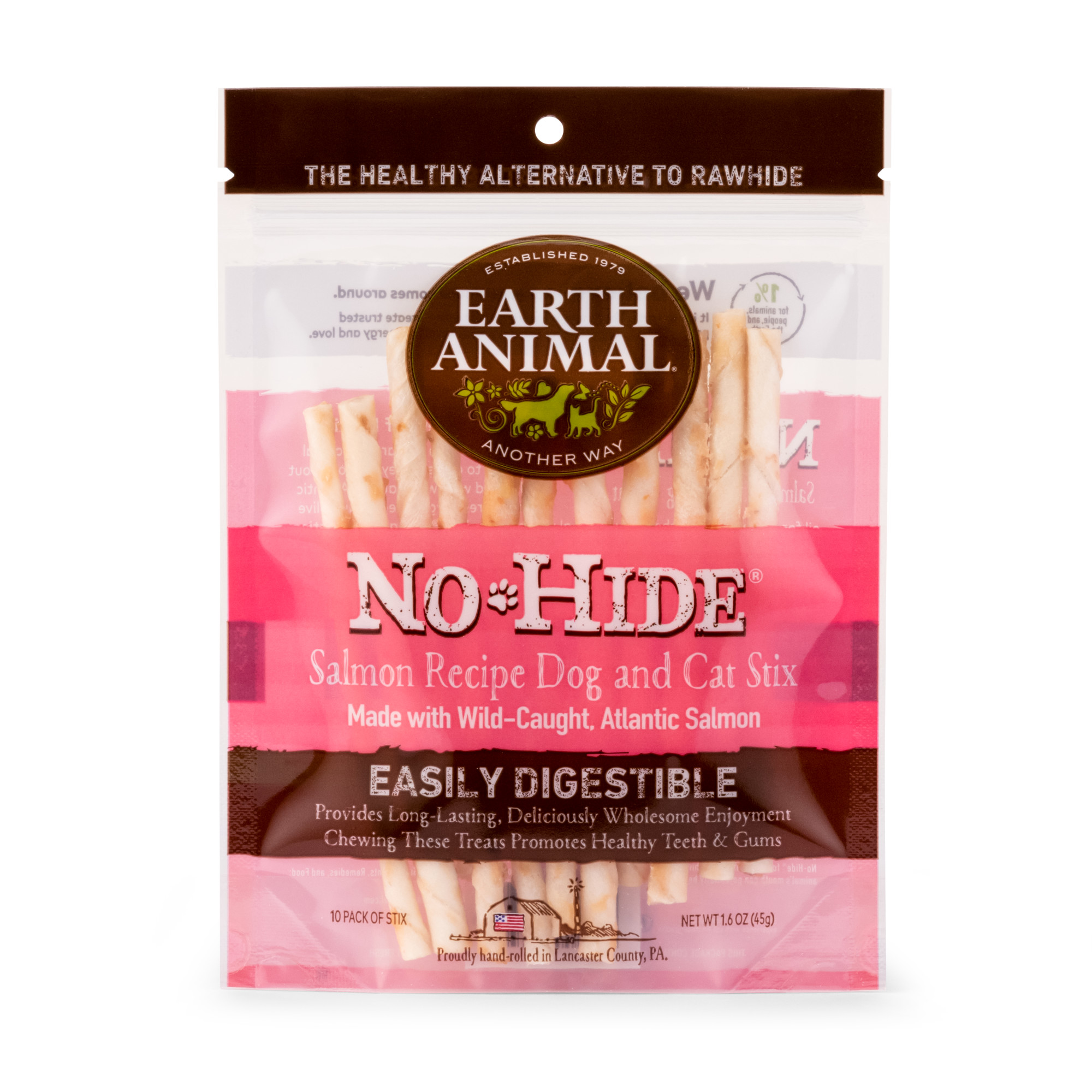 Earth Animal No-Hide® Dog and Cat STIX-Salmon Recipe