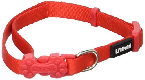 Coastal Pet Products Li'l Pals Adjustable Dog Collar-Neon Pink