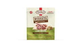 Primal Raw Frozen Dog Food, Nuggets, Lamb, 3-Lb-