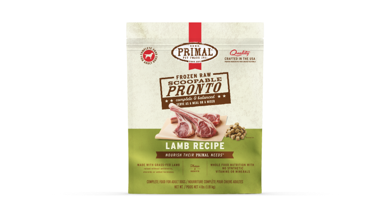 Primal Canine Raw Frozen Scoopable Pronto Lamb Recipe