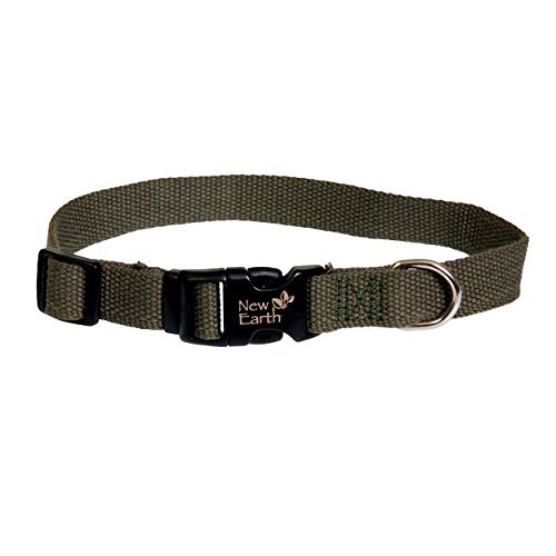 New Earth Soy Adjustable Dog Collar-Forest