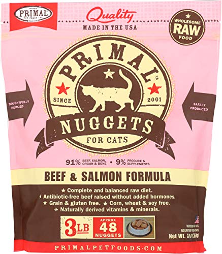 Primal Frozen Raw Nuggets for Cats, 3lb