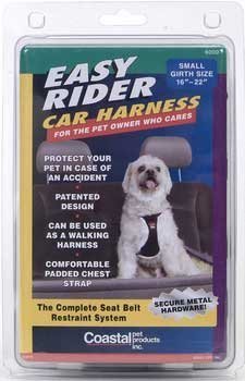 Easy Rider Adjustable Dog Car Harness-Black