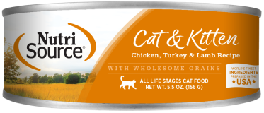 NutriSource Chicken, Turkey & Lamb Cat and Kitten Formula