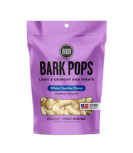 BIXBI Bark Pops Light & Crunchy Dog Treats-White Cheddar