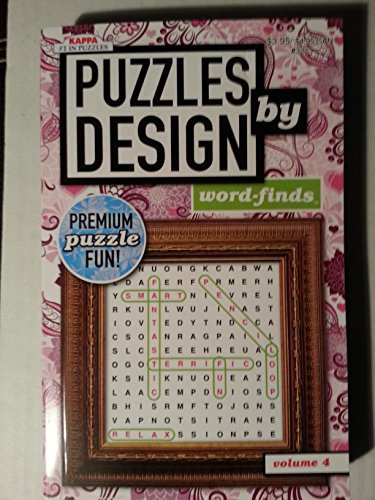 Kappa Puzzles Puzzles By Design Word Finds Volume 4 