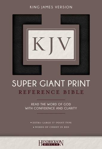 Hendrickson Publishers Kjv Super Giant Print Bible Imitation Leath Large Print 