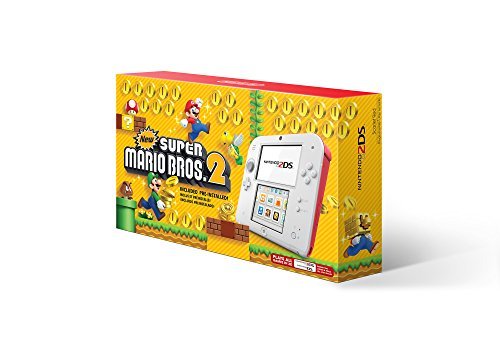 Nintendo 2DS/System Scarlet Red w/ Super Mario Bros 2