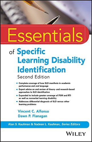 Vincent C. Alfonso Essentials Of Specific Learning Disability Identif 0002 Edition; 