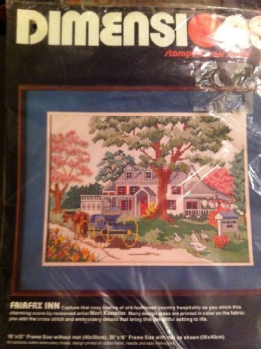 Dimensions Stamped Cross Stitch Fairfax Inn 16" X 