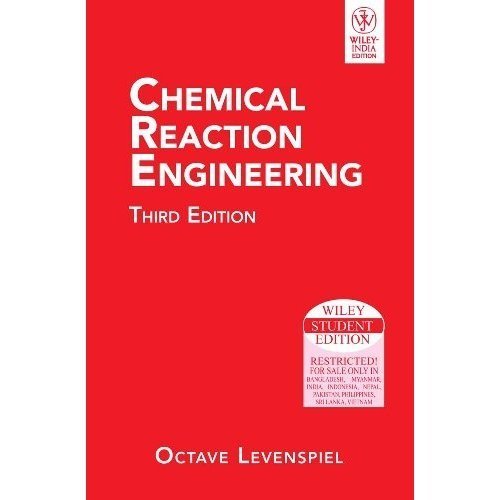 Octave Levenspiel Chemical Reaction Engineering 3rd Edition 