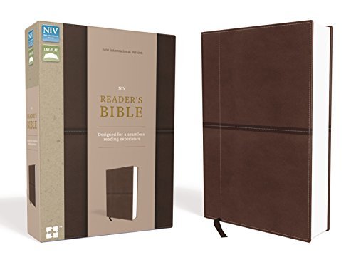 Zondervan Niv Reader's Bible Imitation Leather Brown Designed For A Seamless Reading Experience Special 