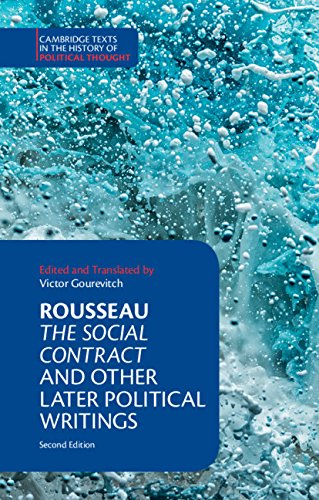 Victor Gourevitch Rousseau The Social Contract And Other Later Political Wri 0002 Edition; 