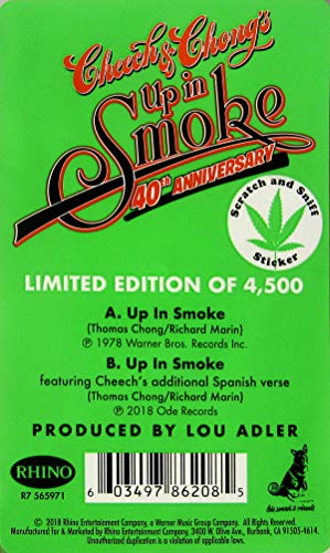 Cheech & Chong/Up In Smoke (40th Anniversary Edition)@7" Green Vinyl Single@RSD 2018 Exclusive