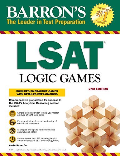 Carolyn Nelson Lsat Logic Games Includes 50 Practice Games With Detailed Explanat 0002 Edition; 