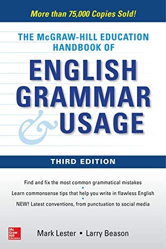 Mark Lester Mcgraw Hill Education Handbook Of English Grammar 0003 Edition; 