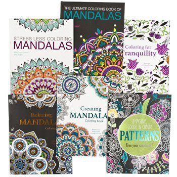 Adult Coloring Book Mandalas 32pg 6 Asst In Pdq C 