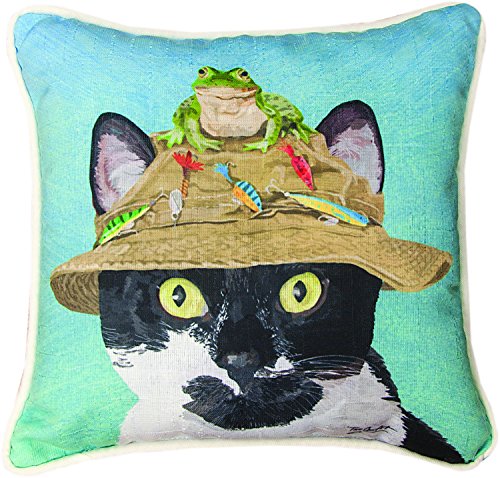 Pillow-Cat with Frog