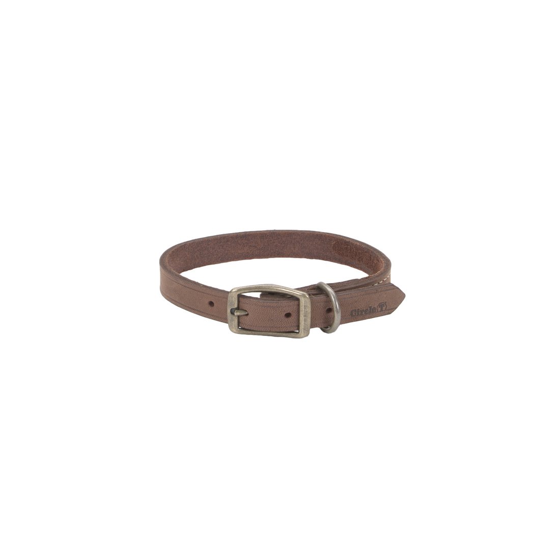 Coastal Leather Dog Collar - Chocolate Brown