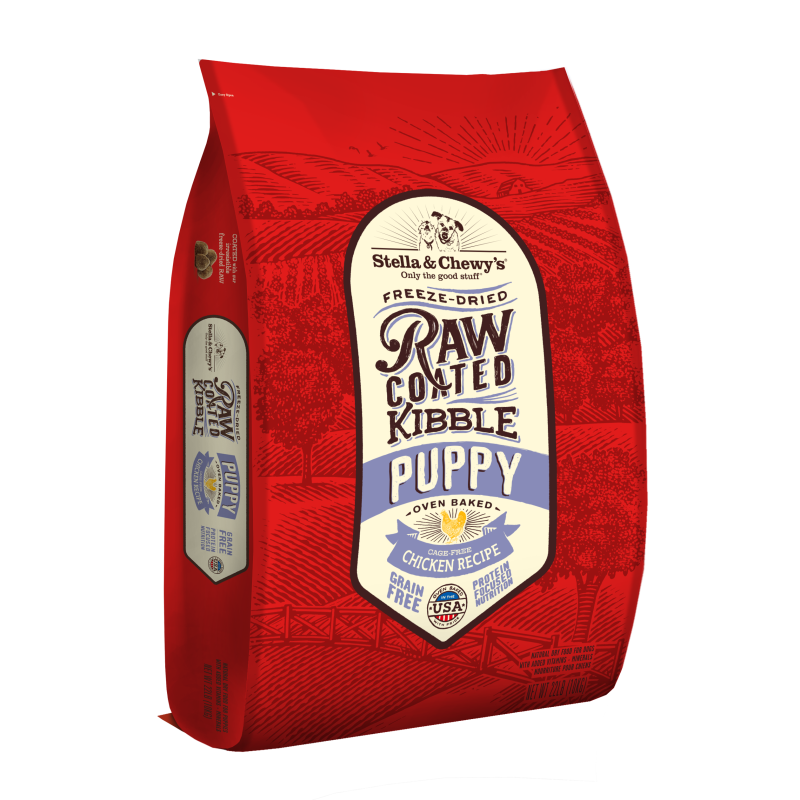 Stella & Chewy's Raw Coated Dog Kibble Cage-Free Chicken for Puppies
