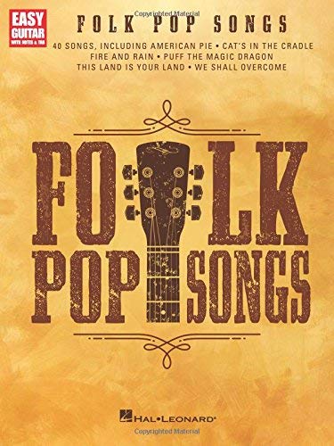 Hal Leonard Corp Folk Pop Songs For Easy Guitar With Notes & Tab 