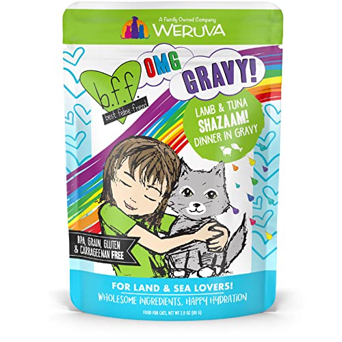 BFF OMG! (Oh My Gravy!) Lamb & Tuna Shazaam! Dinner in Gravy for Cats