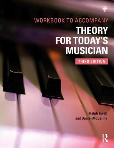Ralph Turek Theory For Today's Musician Workbook 0003 Edition; 