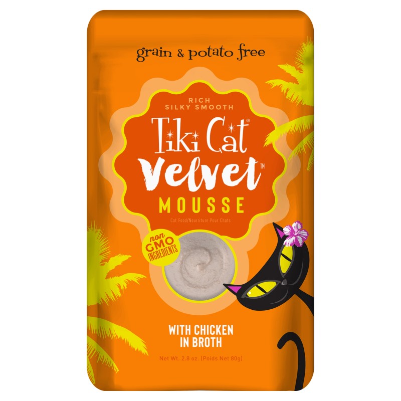Tiki Cat® Velvet Mousse™-Chicken in Broth