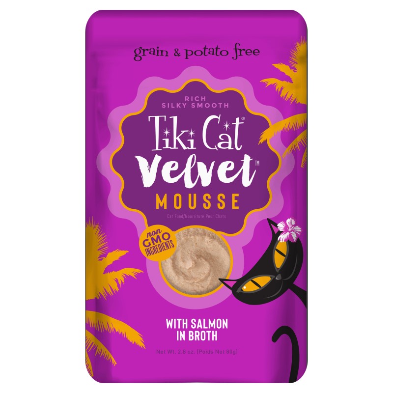 Tiki Cat® Velvet Mousse™-Salmon in Broth