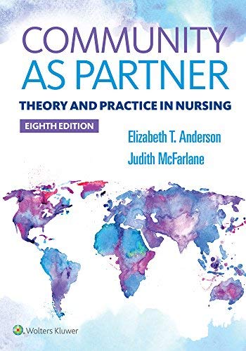 Elizabeth Anderson Community As Partner Theory And Practice In Nursing 0008 Edition; 