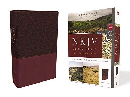 Thomas Nelson Nkjv Study Bible Imitation Leather Red Full Col The Complete Resource For Studying God's Word 