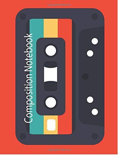 Reliably Supplied/Composition Notebook@ 1980's Vintage Casette Tape College Ruled Noteboo